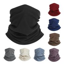 Winter Neck Warmer Bandana Mask Tube Scarf Fleece Half Face
