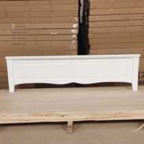 Full solid wood white flat bed tail American European-style Korean bed tailboard Single selling one-meter-81-five low frequency bed tailboard