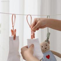 Hook clip clothes hanger home clothes drying peg travel use for drying clothes socks and underwear powerful small windproof clip