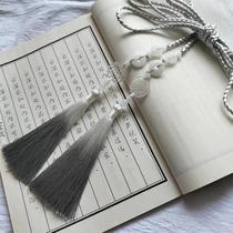 Ancient style Hanfu belt made in the Song Dynasty mens tasseled palace sash waist rope accessories Chinese style womens round-neck robe made in the Tang Dynasty girdle