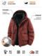 Woodpecker Brand Men's Winter 2025 New Style down Jacket with Fleece Lining, Thickened American-Style Workwear Hooded Jacket K