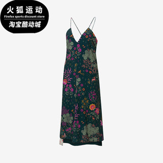 Puma/彪马正品LIBERTY联名款女士时尚印花V领休闲吊带连衣裙