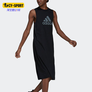 Adidas genuine summer dress women's sports casual sleeveless dress hc3017