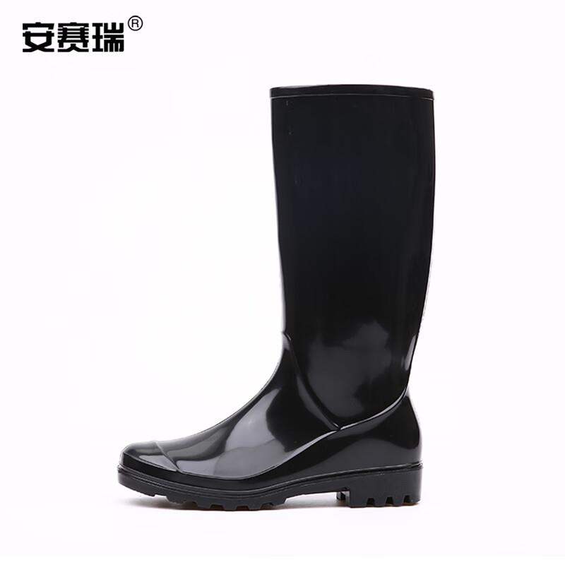 雨季必备！安赛瑞高筒PVC雨鞋37码，防水又时尚，你get了吗？-工矿鞋-淘宝好物网