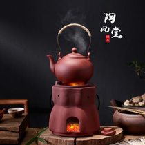 Pottery pot purple clay large capacity kettle household tea making charcoal stove red mud small stove kung fu tea kettle