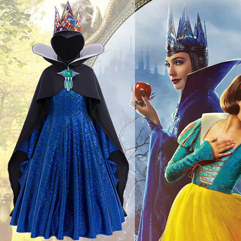 儿童节角色扮演服装新款白雪公主cosplay毒皇后同款礼裙皇冠套装_万圣_淘宝游戏网