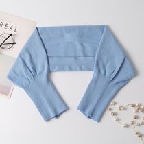 Four seasons knitted protective shawl thin shoulder protection air-conditioned room sleeping protection against cold and moisture protection cervical spine vest windproof