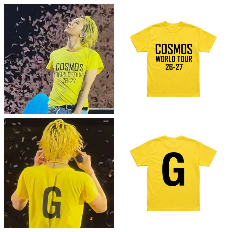 Bigbang Oakland Concert G-Dragon Same Style Letter Print 206g Heavy Cotton Short-Sleeve T-Shirt Bigbang Oakland Concert G-Dragon Same Style Letter Print 206g Heavy Cotton Short-Sleeve T-Shirt