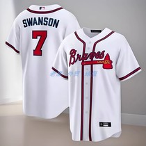 Atlanta Braves Atlanta Braves Sports Jersey 7# Swanson Mens and Womens Baseball Uniforms