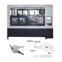JZ-3 8G automatic key double-sided milling and deburring laser coding and stringing machine lock making equipment