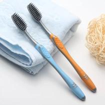 New soft-bristle filament bamboo charcoal toothbrush family pack of 10 household adult mixed pack small head toothbrush