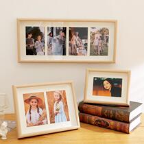 Childrens photography two-frame art photo combination three-frame four-frame stage photo frame photo wall hollow three-dimensional frame