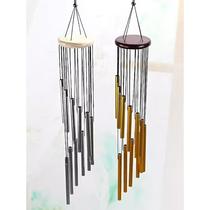 Nordic Room Bedroom Balcony 12 Pipe Wind Bells Accessoires de Hanging Metal Aluminium Tube Tie Net Red High End Pendentif Outdoor High Face Value