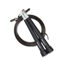 Steel wire skipping rope weight loss fitness training competition adult lengthened adjustable length racing anti-winding skipping rope black