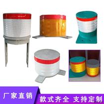 FRP column cap outline sign highway round yellow outline sign attached column guardrail price negotiation