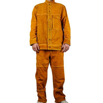 Dayang 865 сварочный костюм из воловьей кожи комплект большого размера износостойкая противоожоговая рабочая одежда сварочная огнестойкая защитная одежда рабочая одежда сварщика