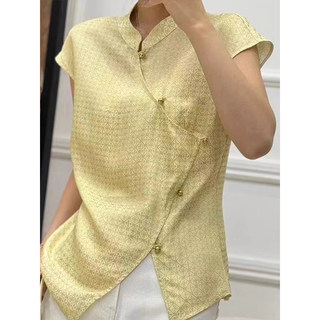 Модная и изысканная блузка из шифона с асимметричным принтом, стильная и универсальная, с асимметричным подолом, уникальная женская рубашка.