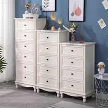 Spot 1A38 bedside table small solid wood simple modern narrow side simple bedside table European style storage cabinet two complete sets