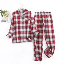 Ensembles de pyjamas de pantalons longs pour femmes en flanelle de coton pour vêtements de nuit