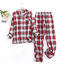 Cotton Flannel Womens Long Pants Pajamas Sets for Sleepwear