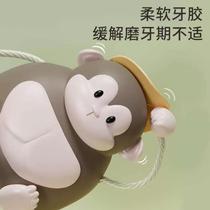 New born baby 0 to 6 months rattle baby can chew teether rattle to soothe children who grind their teeth hand crank