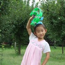 New hand bell percussion instrument tambourine bar entertainment cheer large plastic bell ring double row flower drum ring