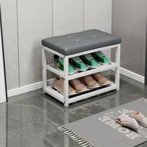 New shoe changing stool home door shoe cabinet stool integrated door shoe rack sitable indoor living room shoe bench long