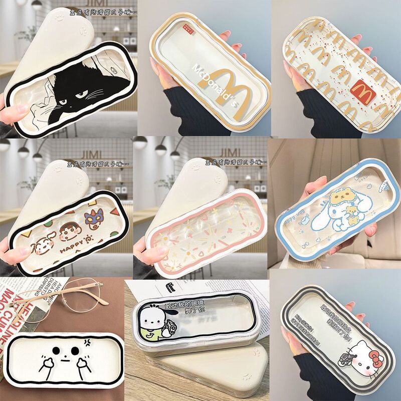 Simple and High-End Scenery Glasses Case, Portable, Anti-Pressure, Portable Myopia Glasses Case, Sunglasses, Student Storage, Stain-Resistant Simple and High-End Scenery Glasses Case, Portable, Anti-Pressure, Portable Myopia Glasses Case, Sunglasses, Student Storage, Stain-Resistant