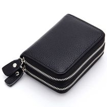 Genuine Leather Men Women Mini Short Wallet Cow Leather Co