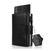 Credit Card Case Mini Wallet with Zip Coin Purse Men RFID Pr