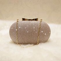 Golden Evening Clutch Bag Women Bags Wedding Shiny Handbags