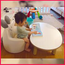 New childrens peanut table liftable early education table infant baby sofa kindergarten learning reading Korean direct sales