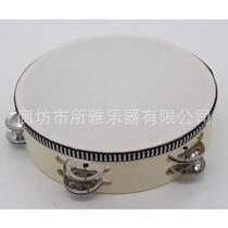 New 8-inch 10-inch imitation sheepskin double-row wooden dance tambourine hand drum adult percussion instrument props customized