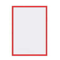 Licai Thickened Magnetic Document Protective Cover Operation Procedure Hard Rubber Cover Red A4 (10 pieces)