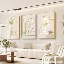 Spot quick delivery cream style living room decoration painting sense triple sofa background wall hanging painting modern simple small fresh wall