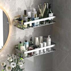 Toilet bathroom storage rack without punching toilet toilet washbasin supplies complete wall-mounted storage wall-mounted