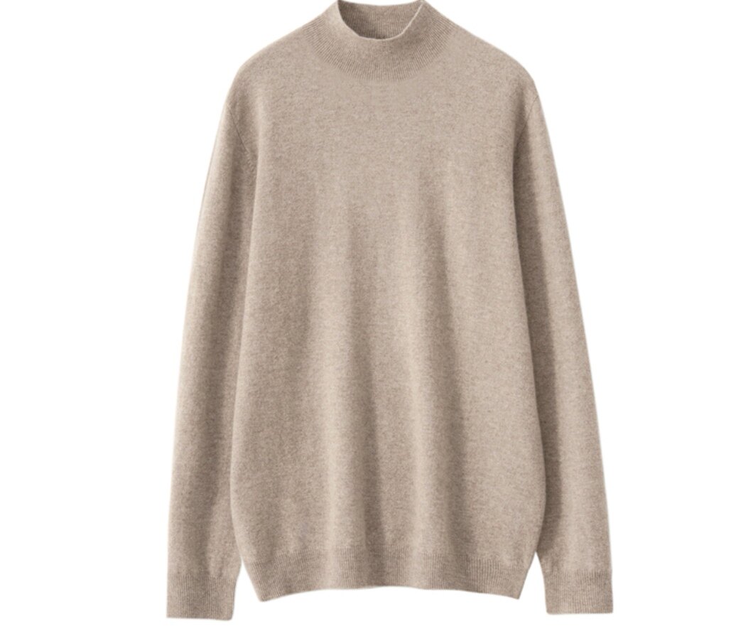 Men's classic King Fried comfort seamlessly and seamlessly formed cashmere