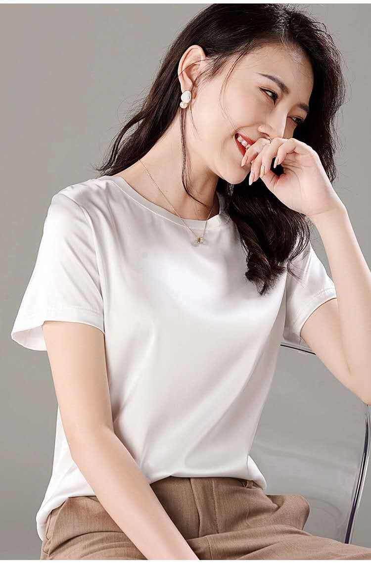 Short sleeves for mulberry silk