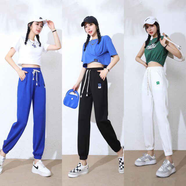 B Letter Air Cotton Sports Pants for the Alphabet Air