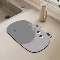 New diatom mud kitchen drain mat tableware bowls and plates water-controlled cooling pad wash-free tea table bar table table top drying