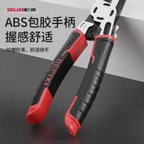 Delixi electricians pliers multi-functional wire stripping pliers wire cutting pliers electricians special tip universal wire pulling pliers can be shipped on behalf of