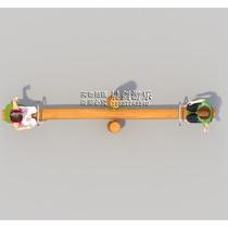 Children double wood stilts yellow flower pears solid wood anti-corrosive kindergarten solid wood balance wood outdoor sense system training