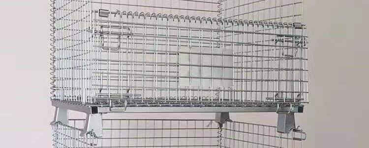 Хранение клетке 折叠储物笼储物笼铁架周转笼铁篮笼仓库笼钢丝笼蝴蝶笼金属铁笼
