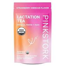 Pink Stork Organic Lactation Tea for Breast Milk Supply a