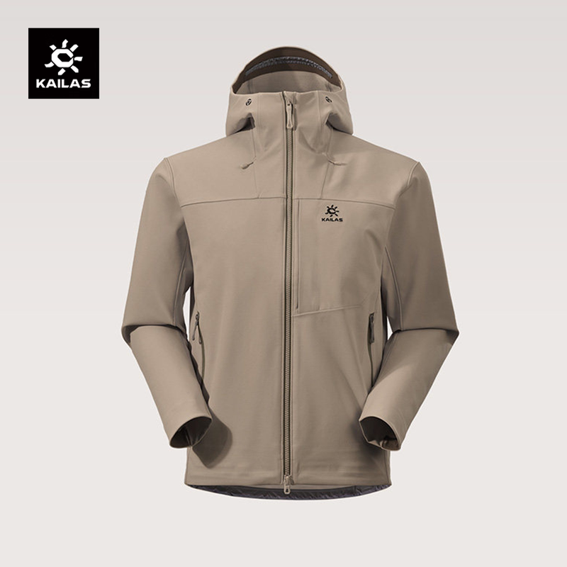 Kailas Men's M8 Ic Hooded Softshell Jacket Breathable Outdoor Hiking Windproof Sports Jacket