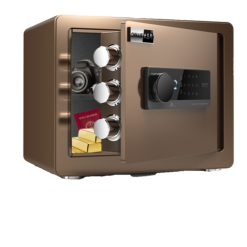 Ounais Key Safe Box Home Small Safe Wifi Password Fingerprint Mini Alarm Safe Deposit Box