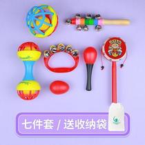 New rattle baby toy traditional old-fashioned sheepskin rattle children can chew toys newborn hand crank