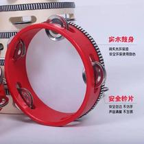 New (factory direct sales) childrens tambourine kindergarten rattle drum childrens percussion instrument toy stationery store goods