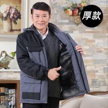 Direct selling new dad spring tops for middle-aged and elderly casual jackets for men and grandpas warm cotton autumn clothes work jackets