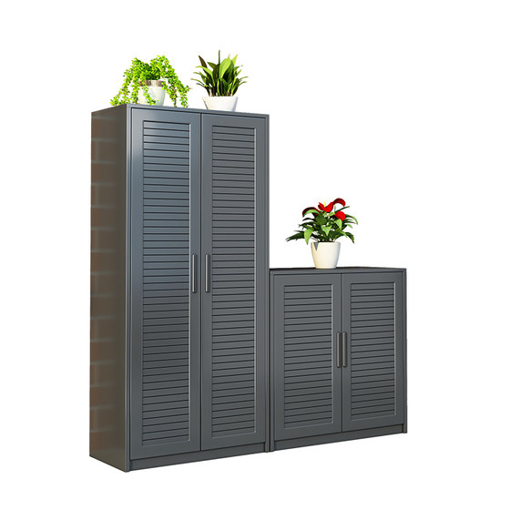 户外铝合金收纳柜庭院杂物柜防水防晒室外阳台别墅庭院储物柜高端